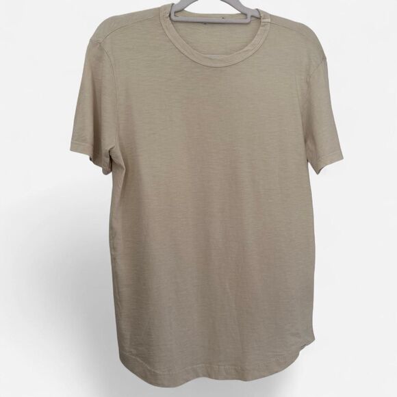 Buck Mason Curved Hem Tee – Cream Men’s Small, Minimalist Americana - Picture 4 of 8